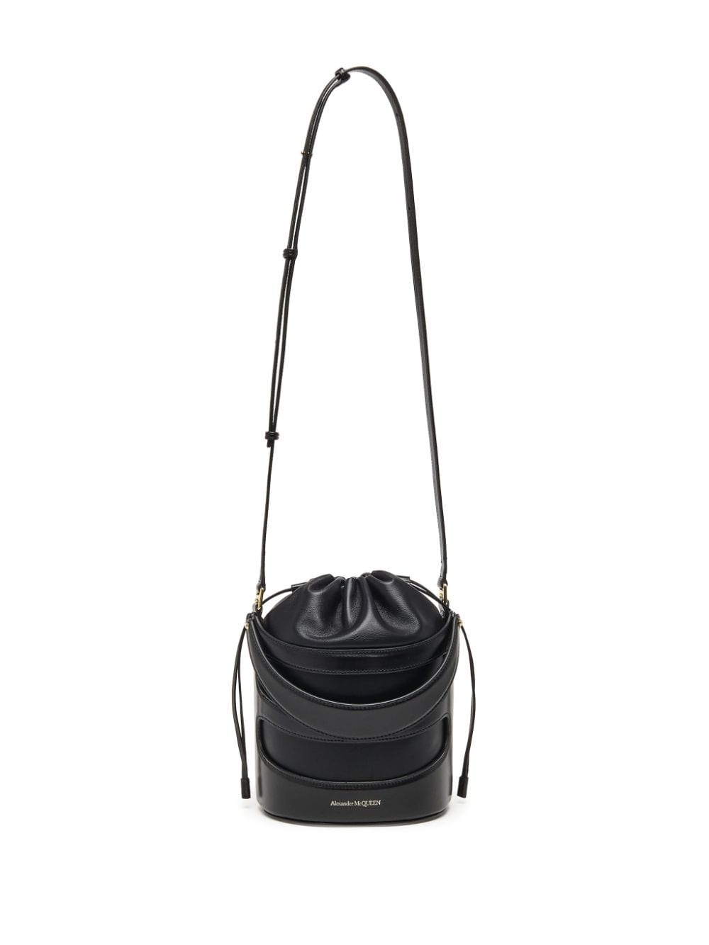 The rise leather bucket bag