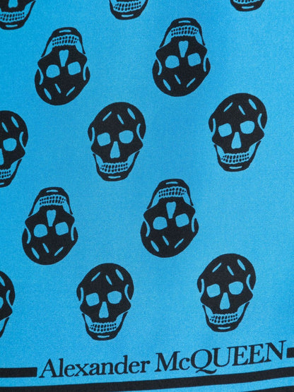 Skull silk scarf