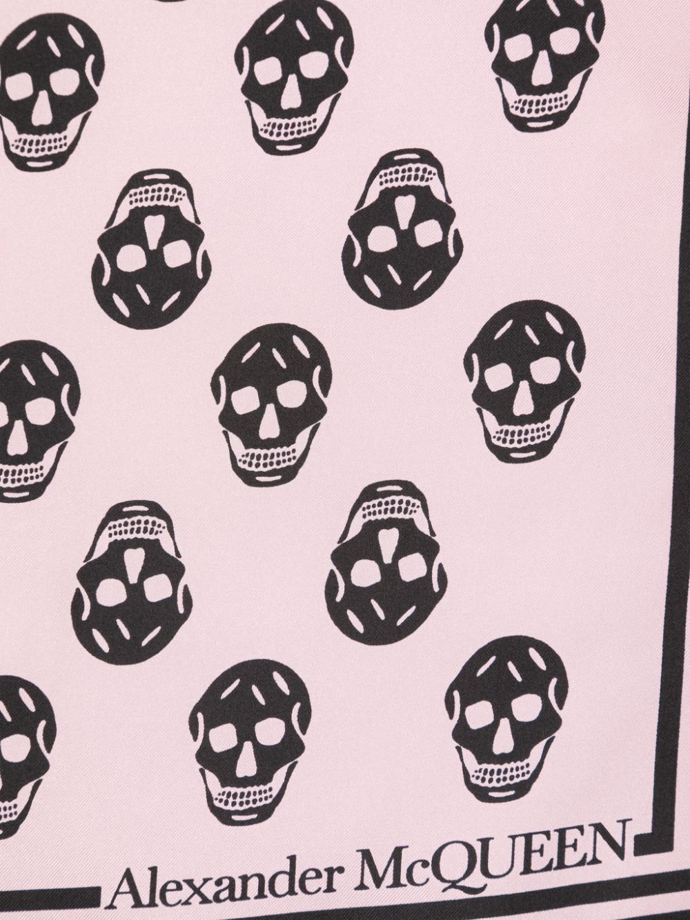 Skull silk scarf