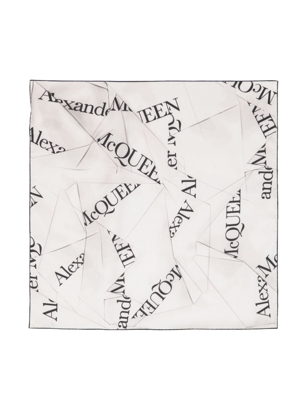 Logo silk scarf