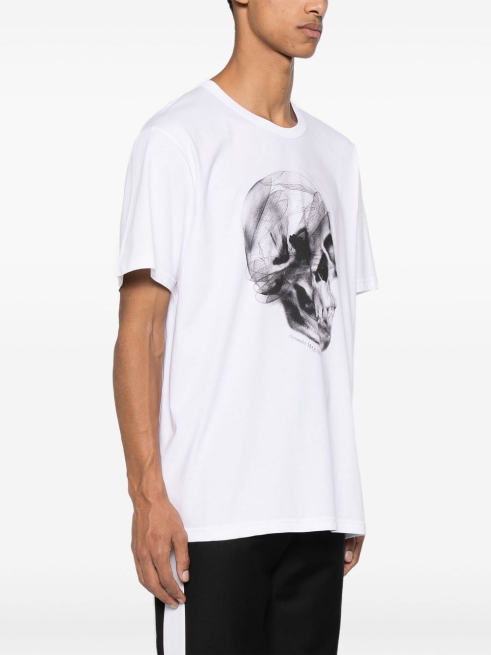 Skull print organic cotton t-shirt