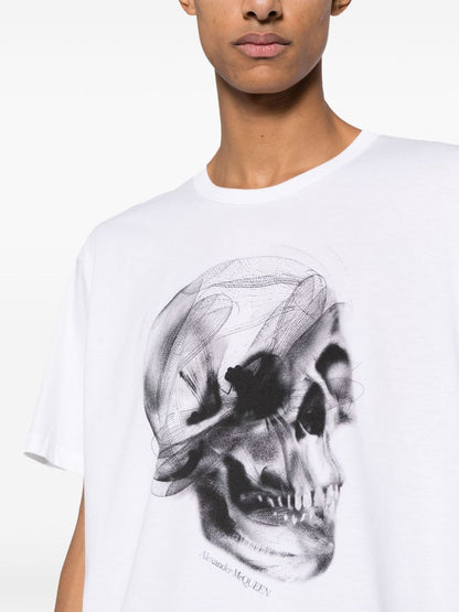 Skull print organic cotton t-shirt