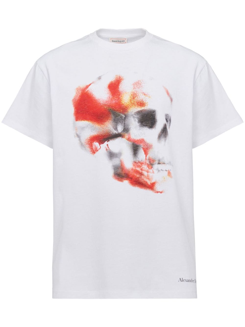 Skull print organic cotton t-shirt