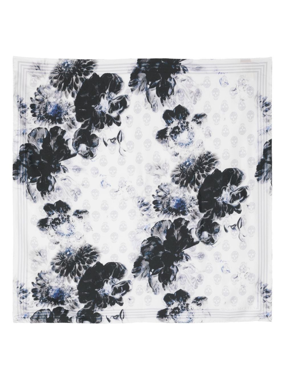 Printed silk scarf