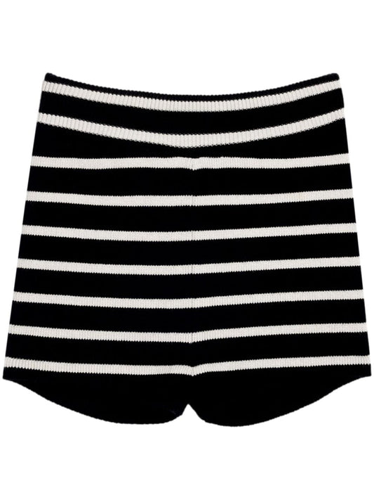 Organic cotton striped shorts