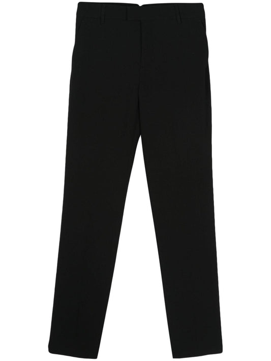 Wool cigarette trousers