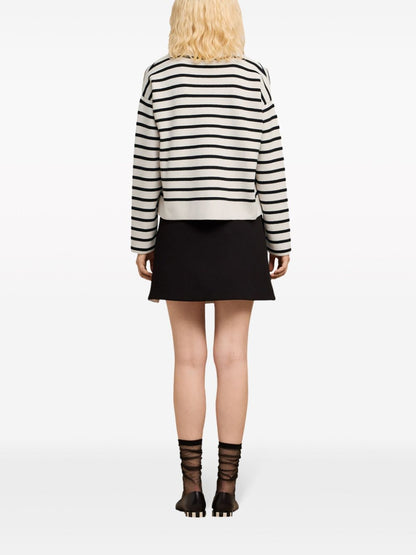 Striped organic cotton sweater