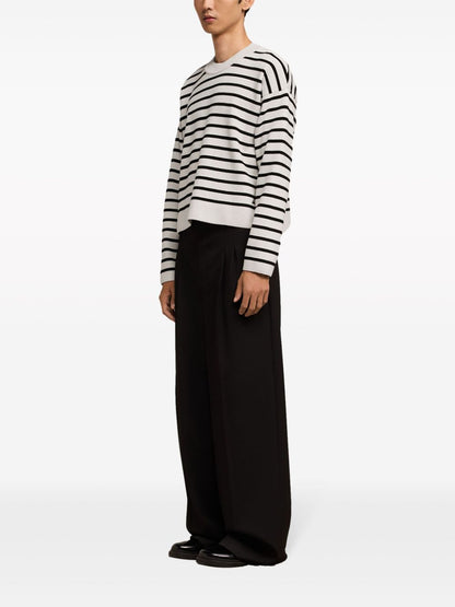 Striped organic cotton sweater