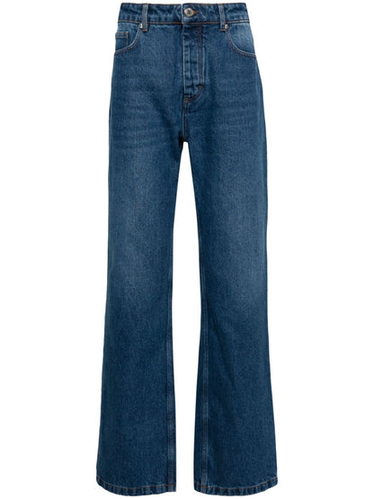 Straight fit denim jeans