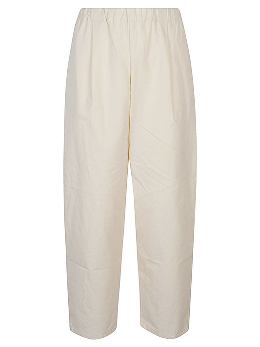 Regular fit cotton trousers