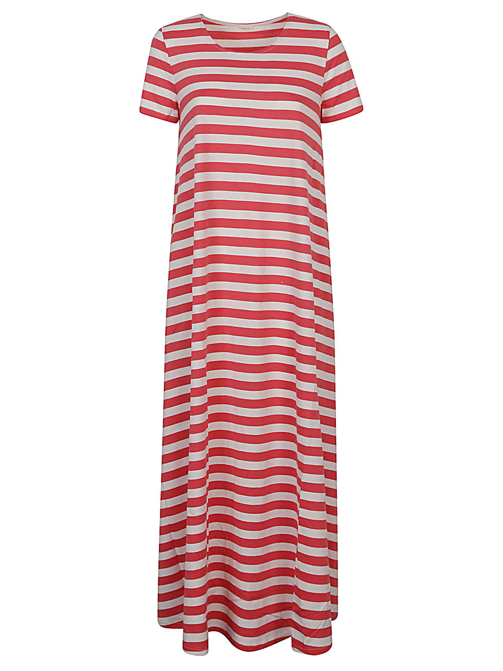 Striped cotton long dress