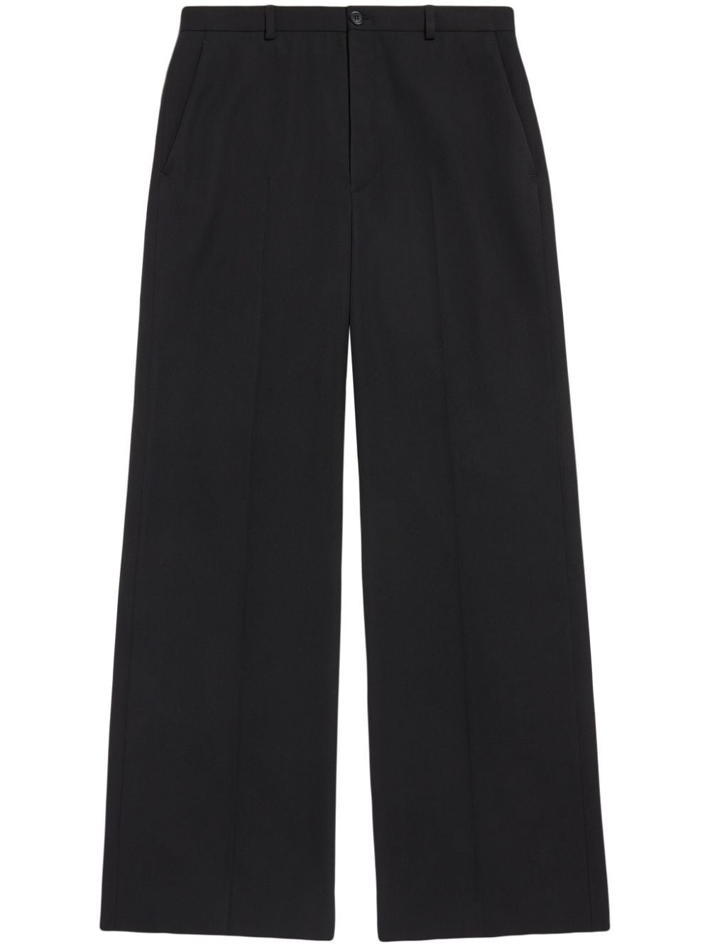 Wool regular fit trousers