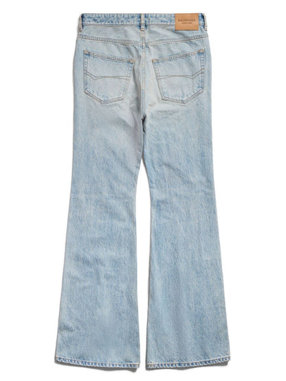 Flared denim jeans