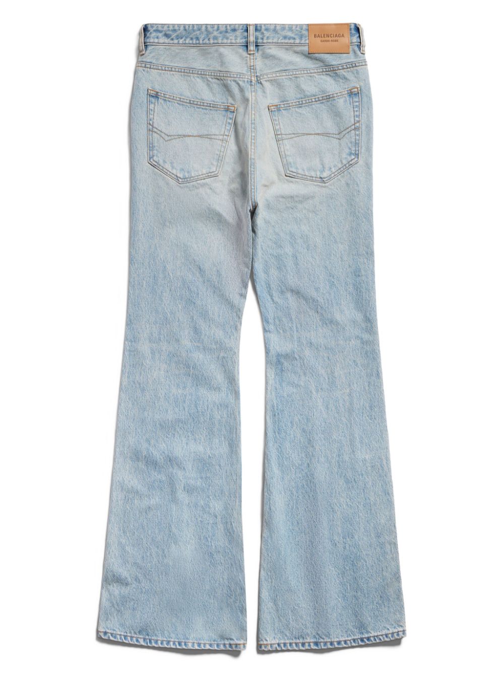 Flared denim jeans