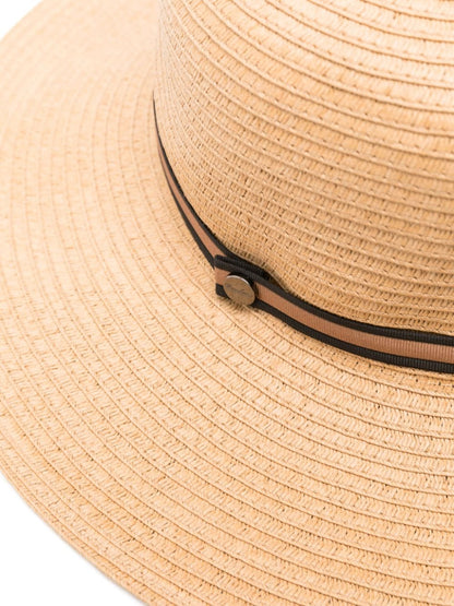 Giselle straw wide-brim hat