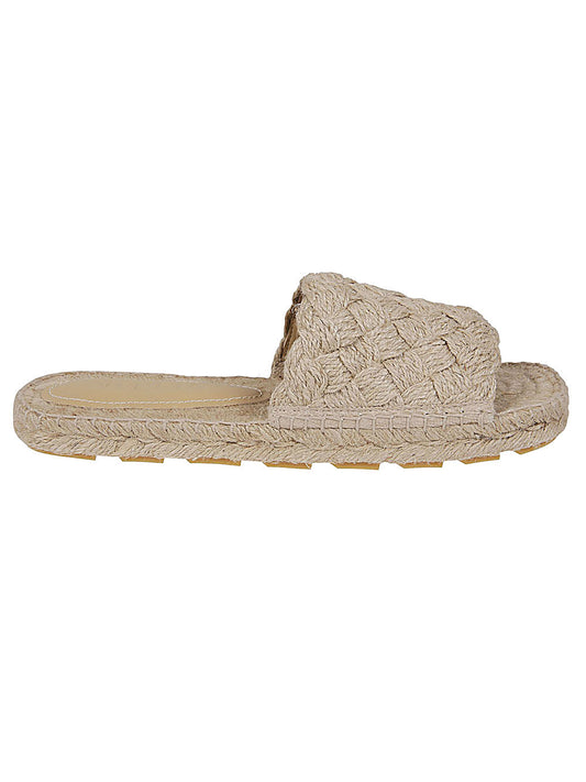 Jack rafia flat sandals