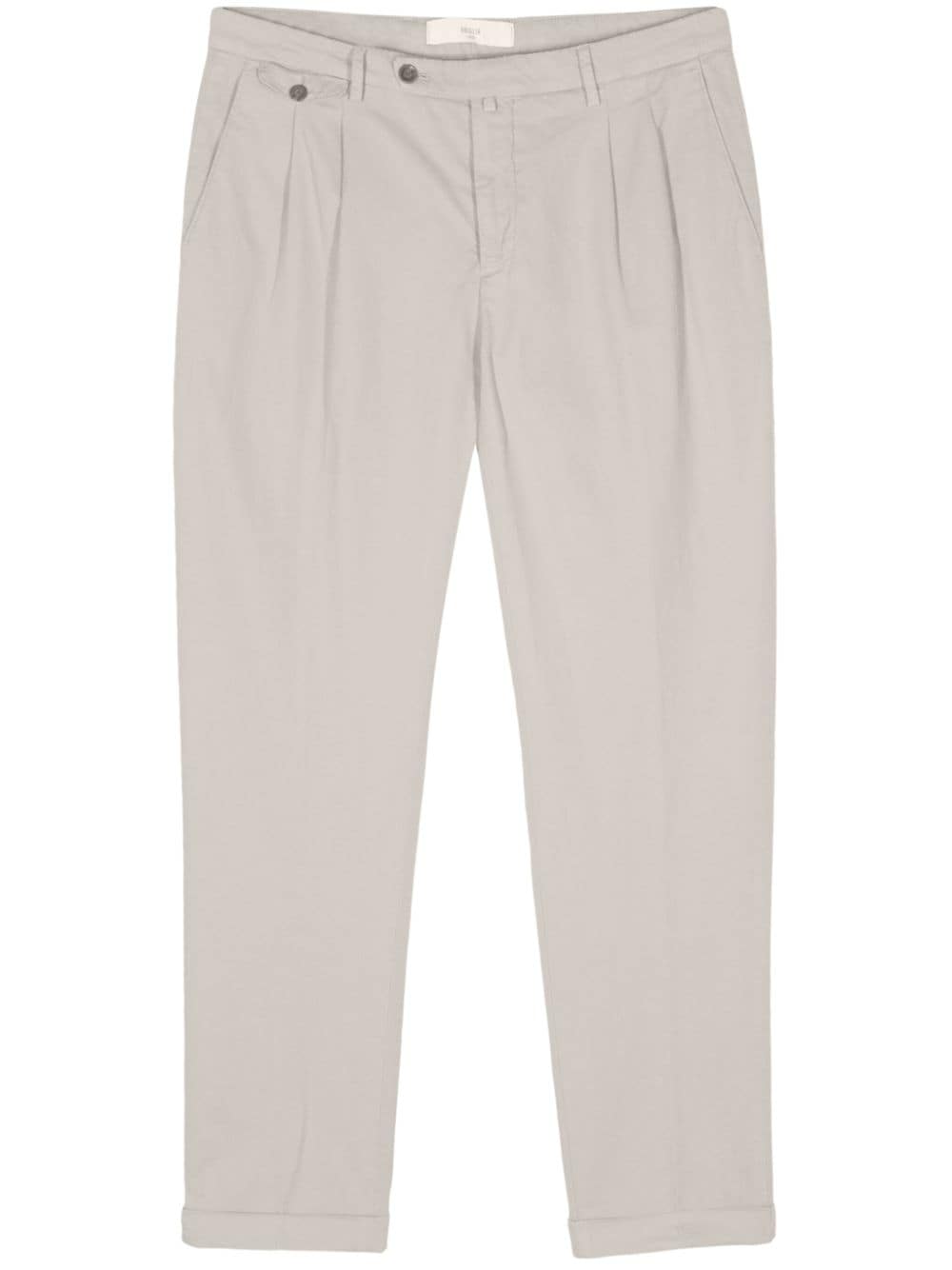 Linen and cotton blend trousers