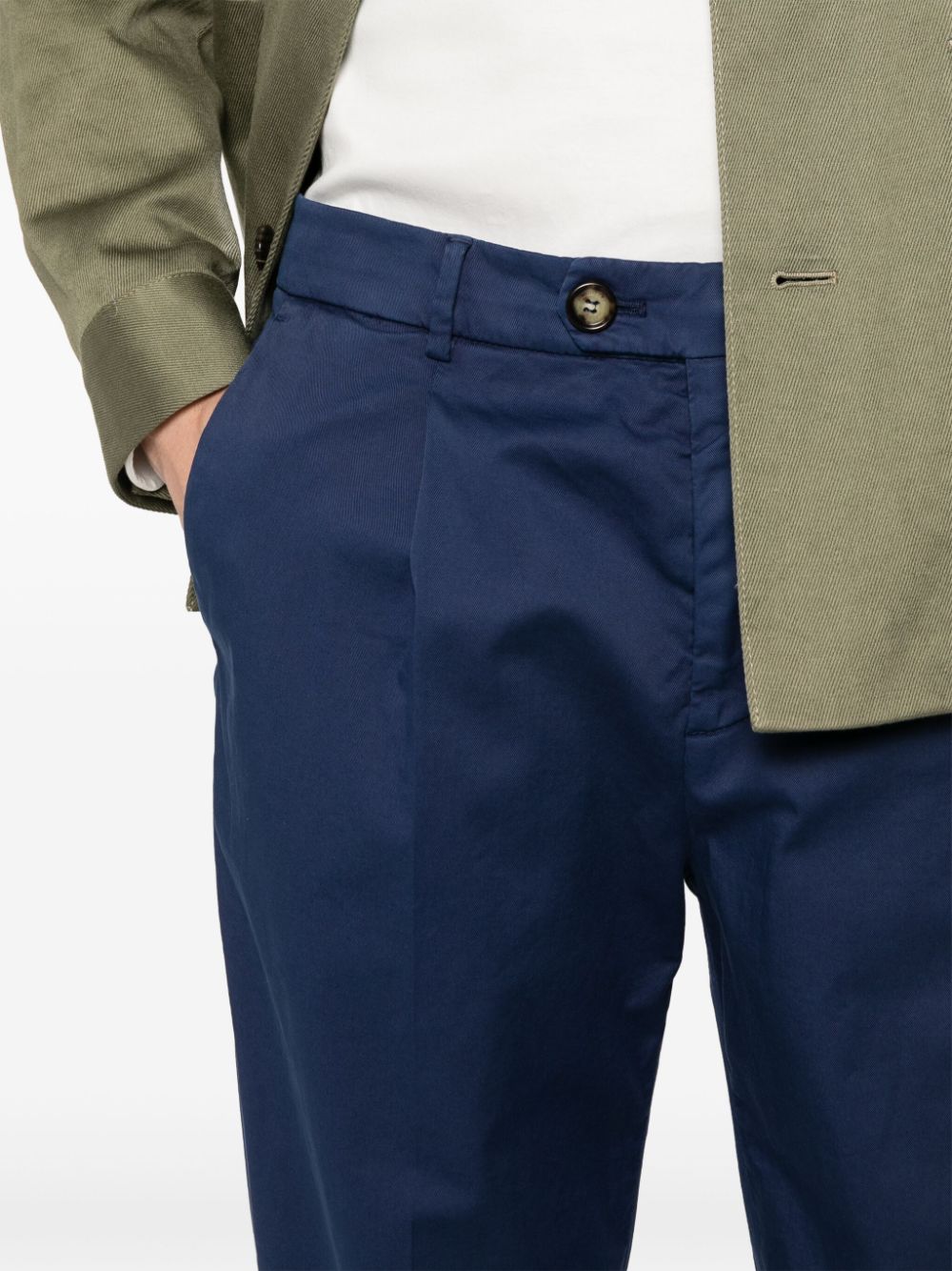 Leisure fit cotton trousers