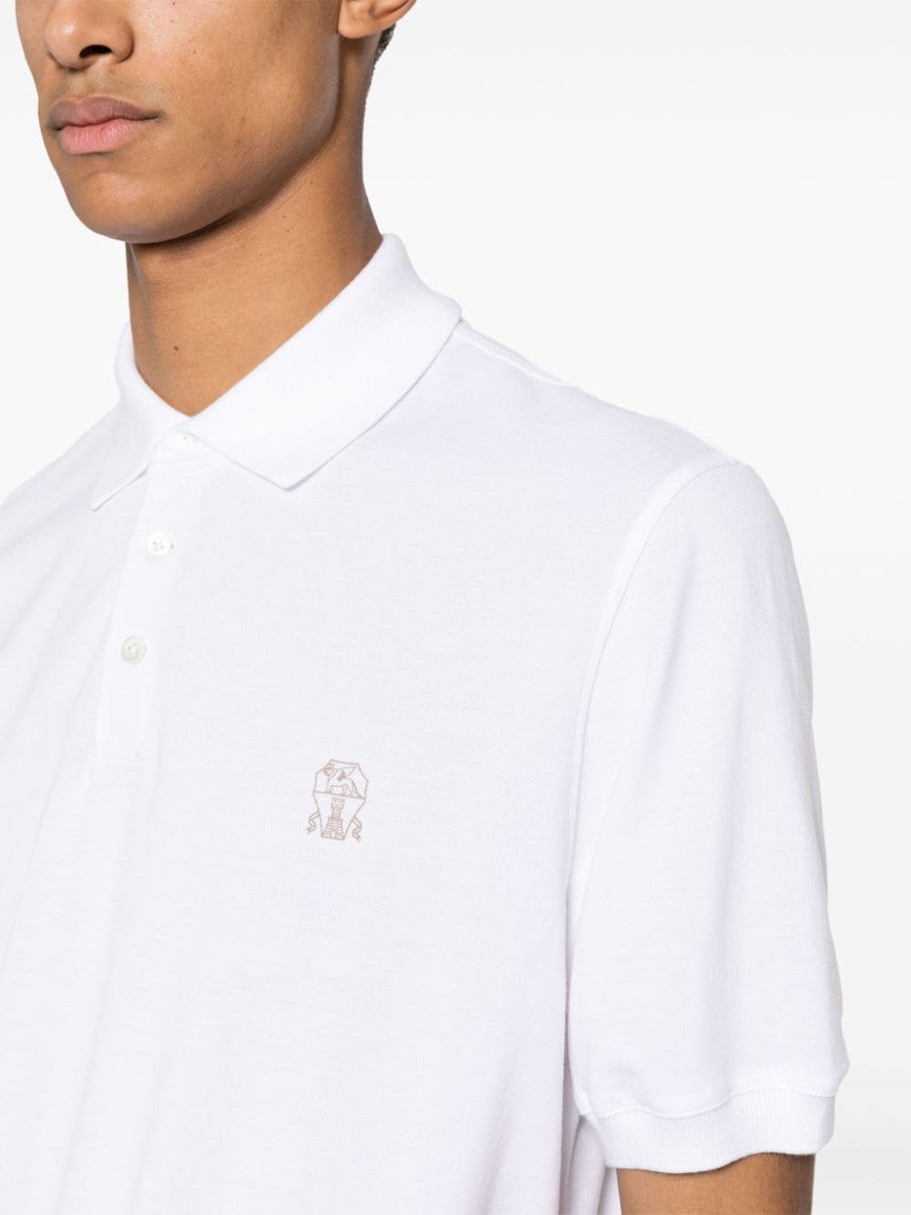 Logo cotton polo shirt