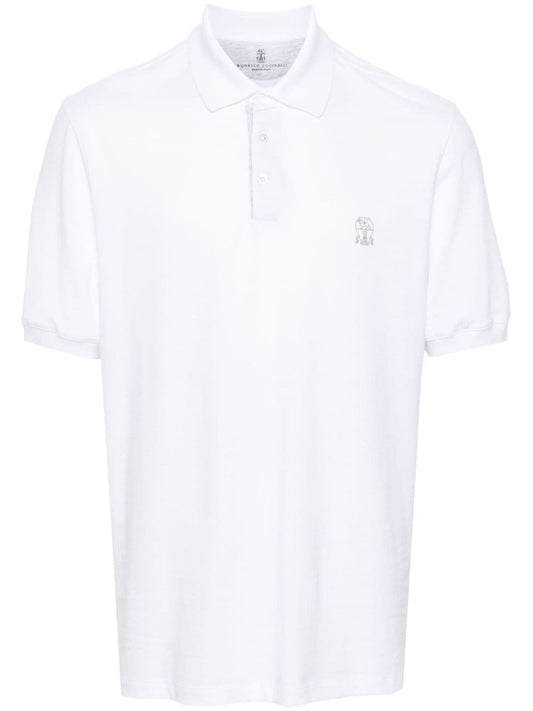 Logo cotton polo shirt