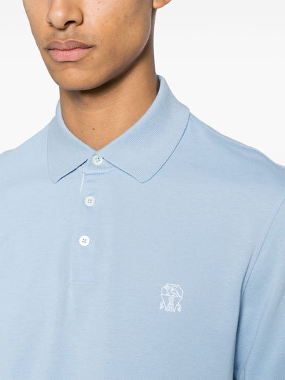 Logo cotton polo shirt