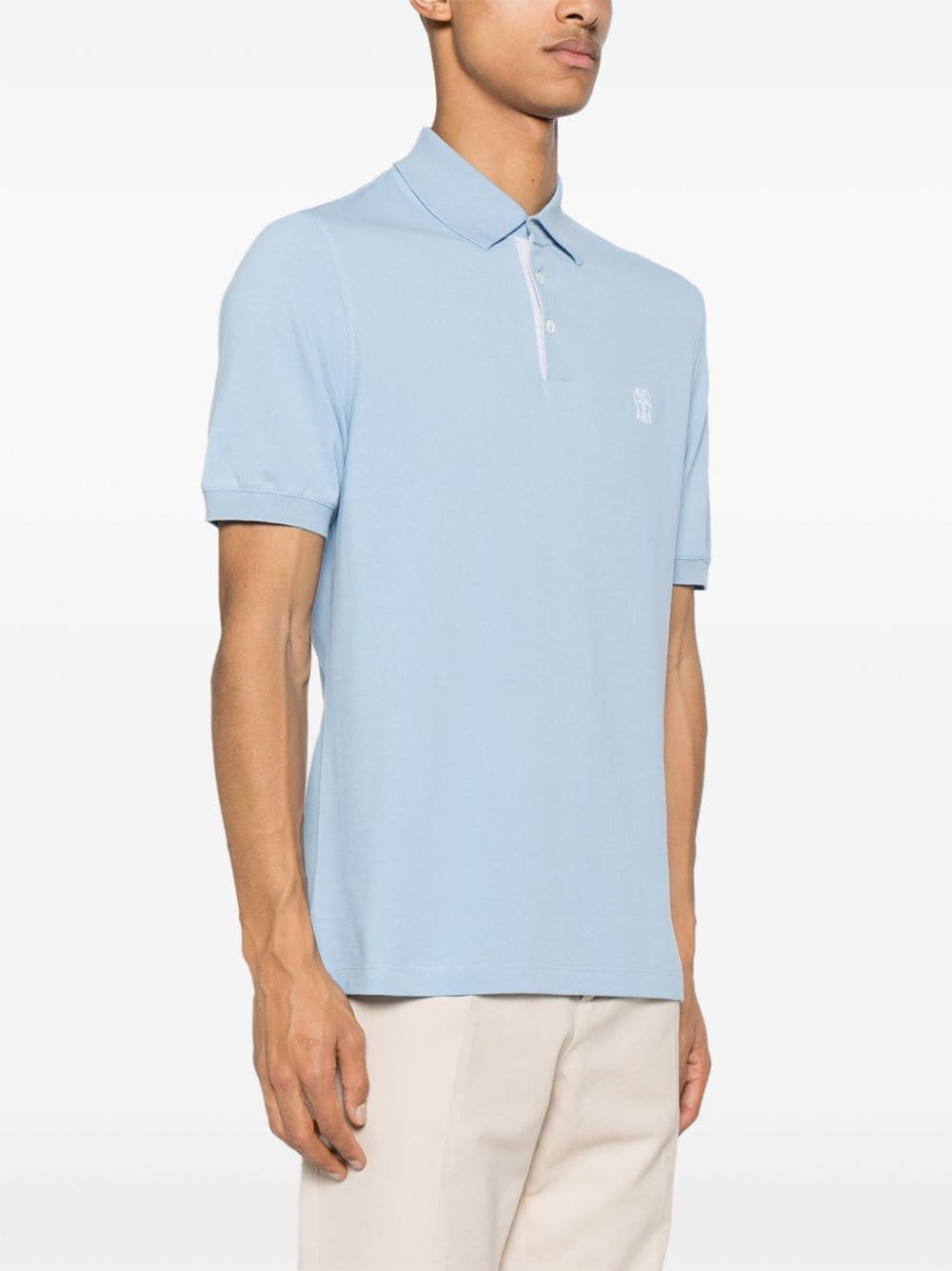 Logo cotton polo shirt