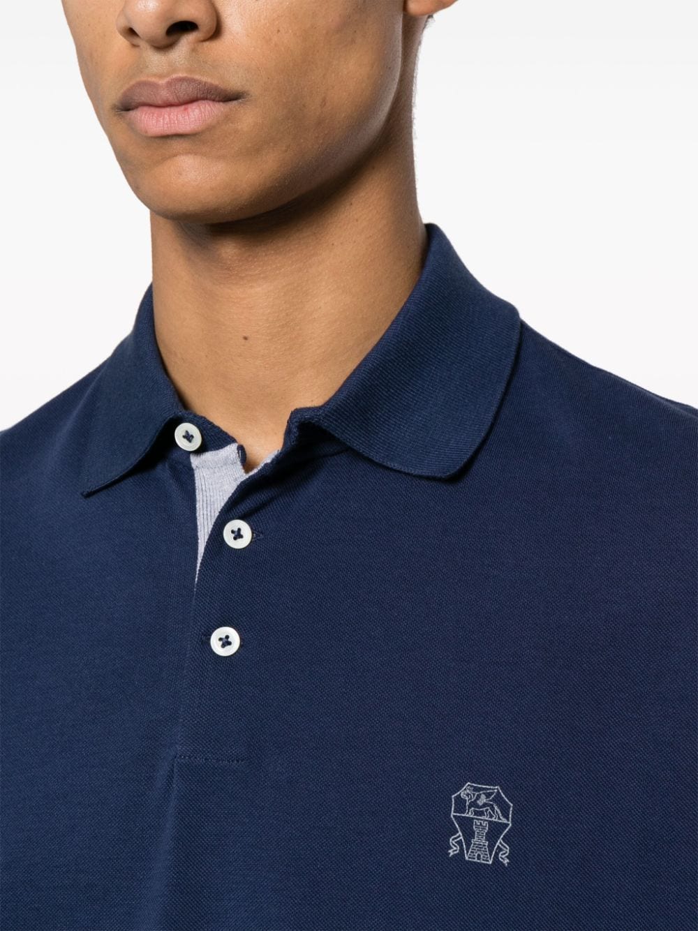 Logo cotton polo shirt