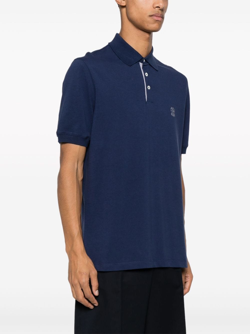 Logo cotton polo shirt