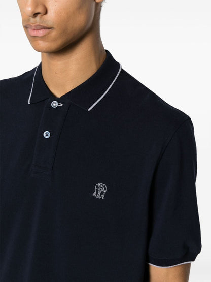 Logo cotton polo shirt