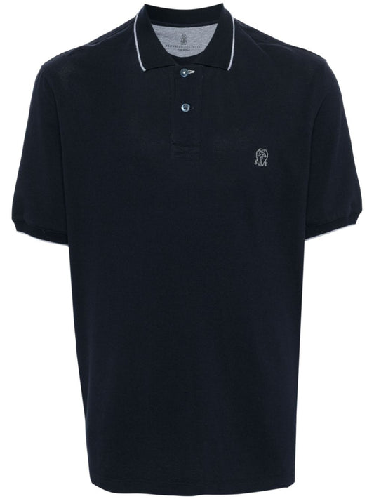 Logo cotton polo shirt