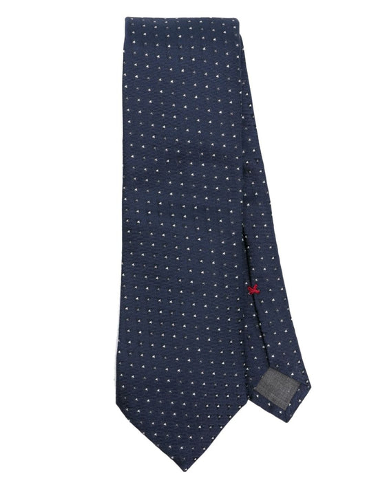 Silk dotted tie