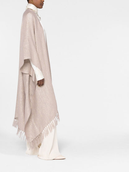 Linen blend cape