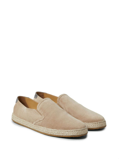 Suede leather slip-on