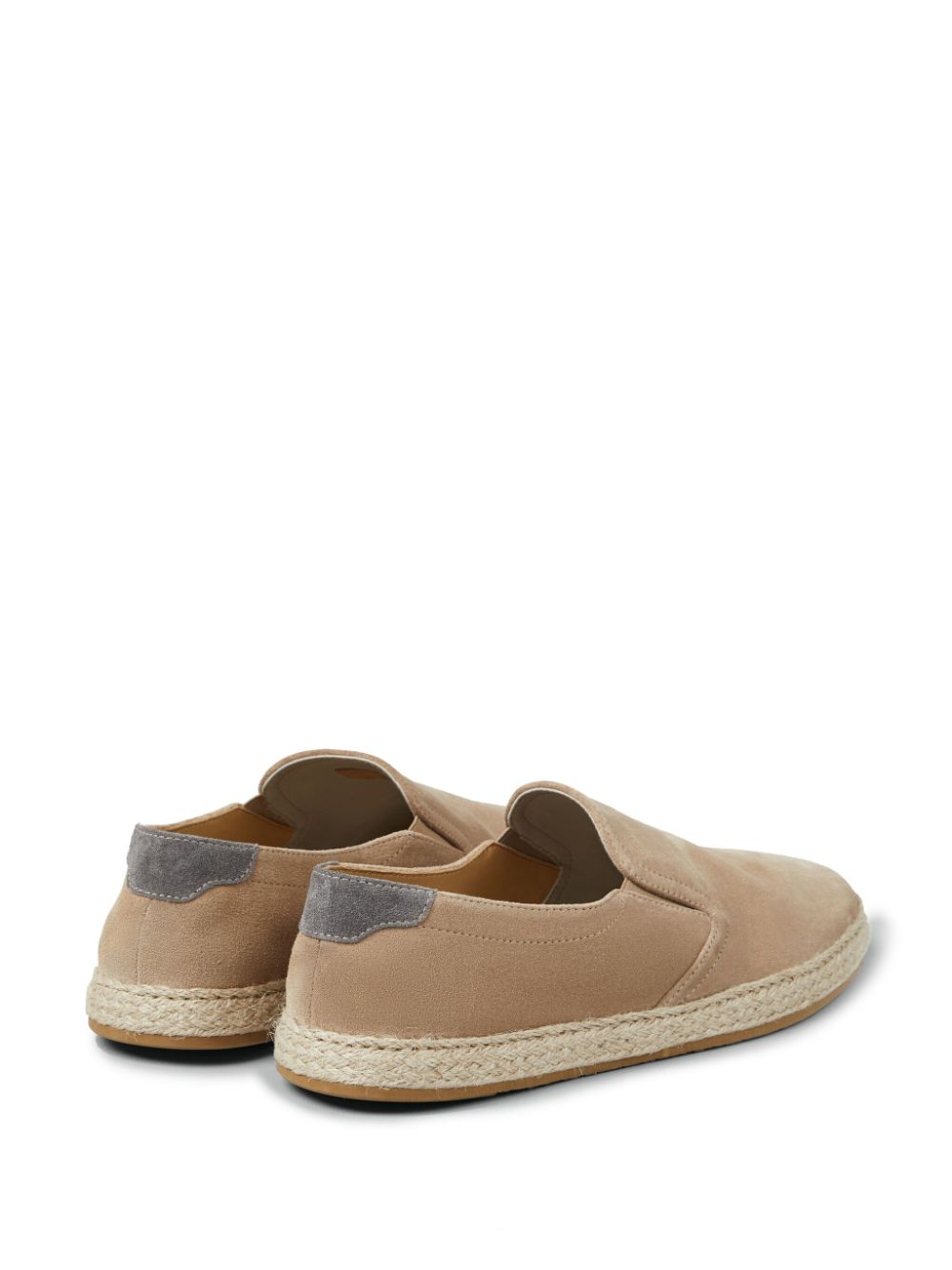 Suede leather slip-on