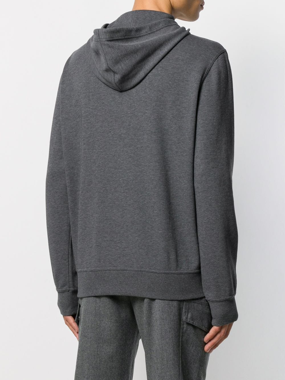 Cotton zipped hoodie