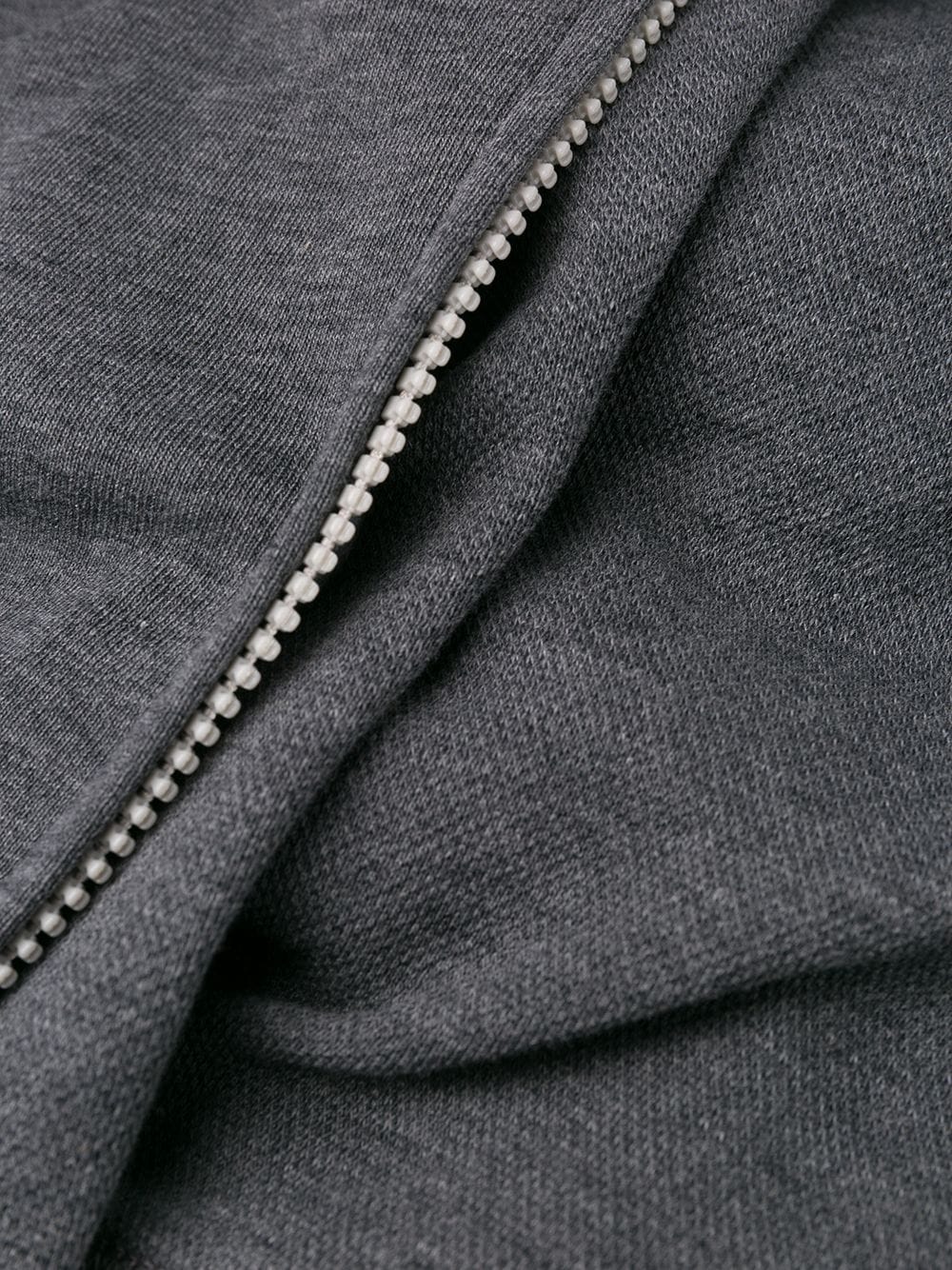 Cotton zipped hoodie