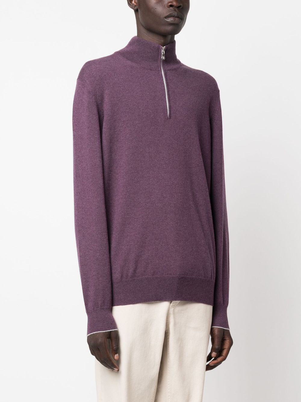 Cashmere high neck sweater