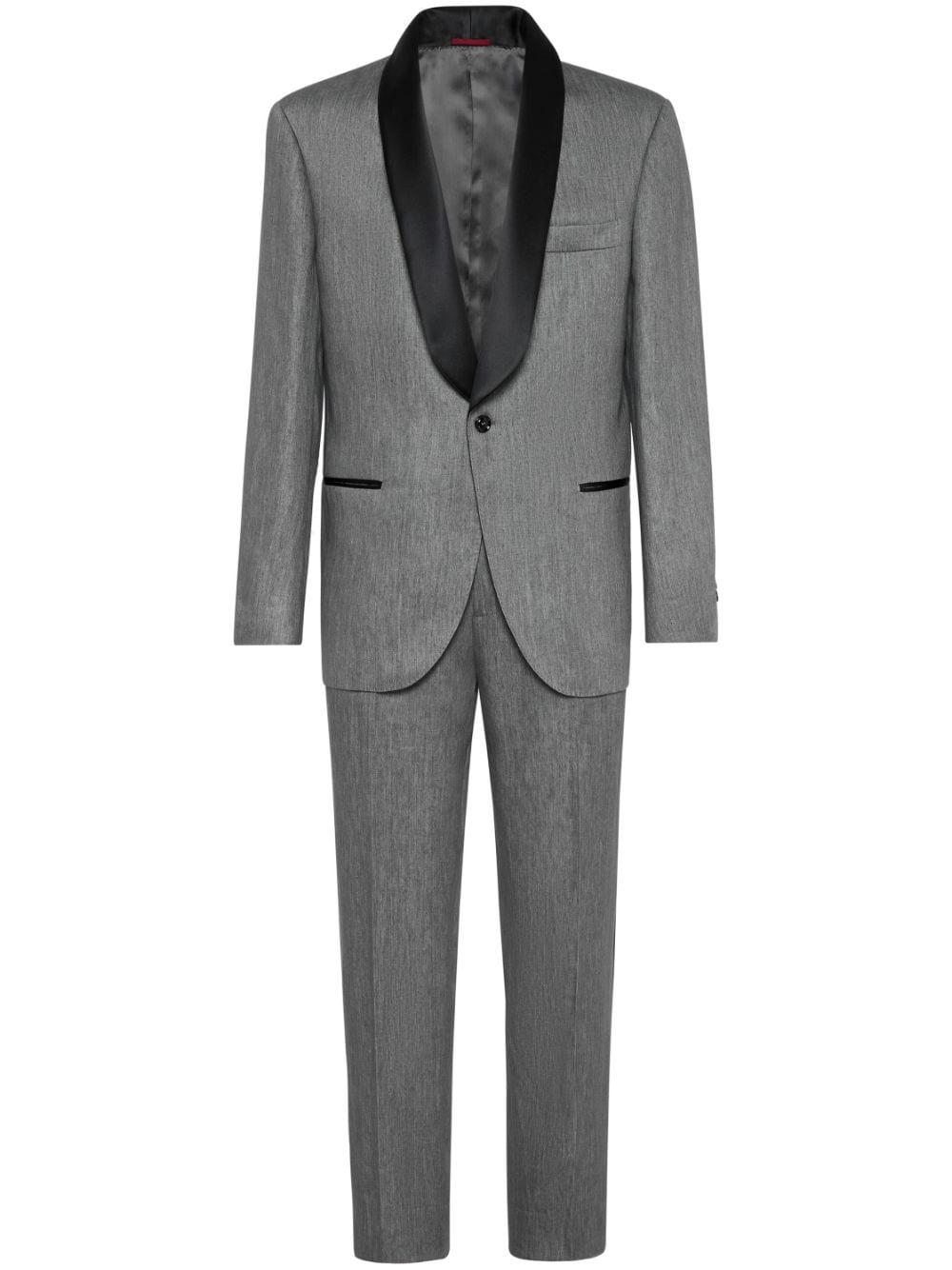 Linen smoking suit