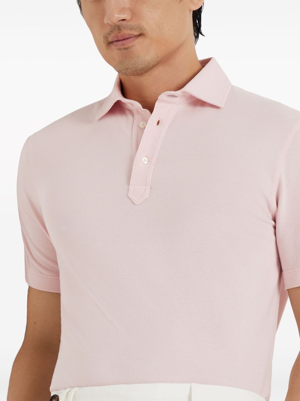 Cotton piquet polo shirt