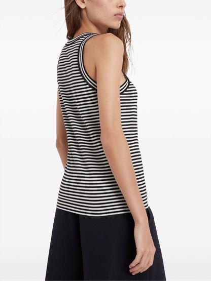 Striped jersey top