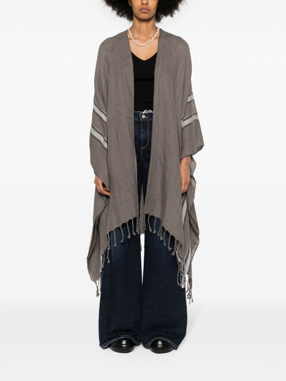 Linen poncho