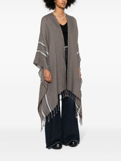 Linen poncho