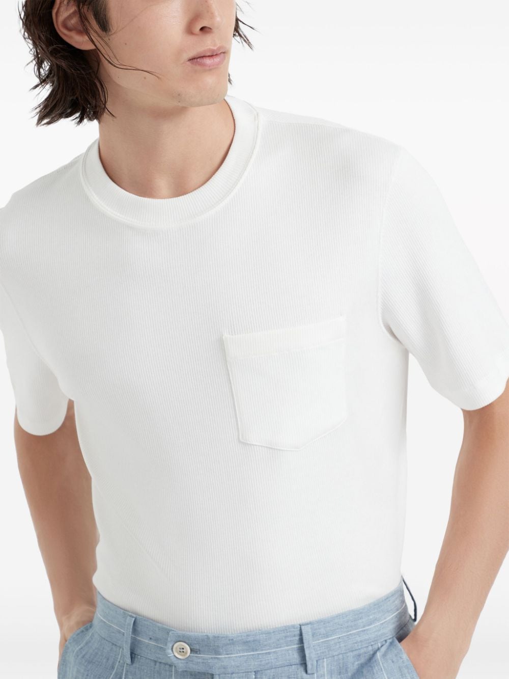 Cotton t-shrit with pocket