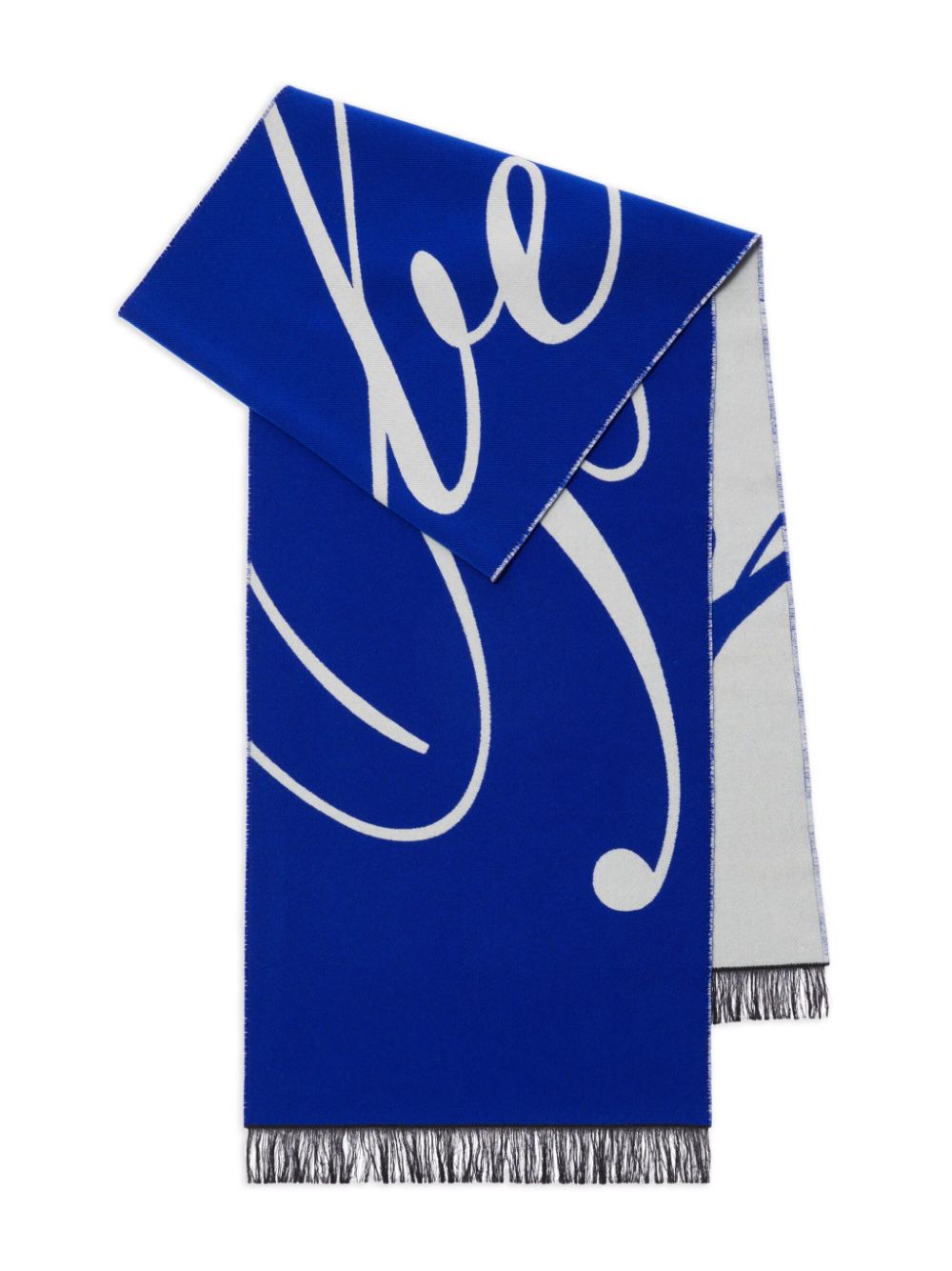 Logo wool scarf