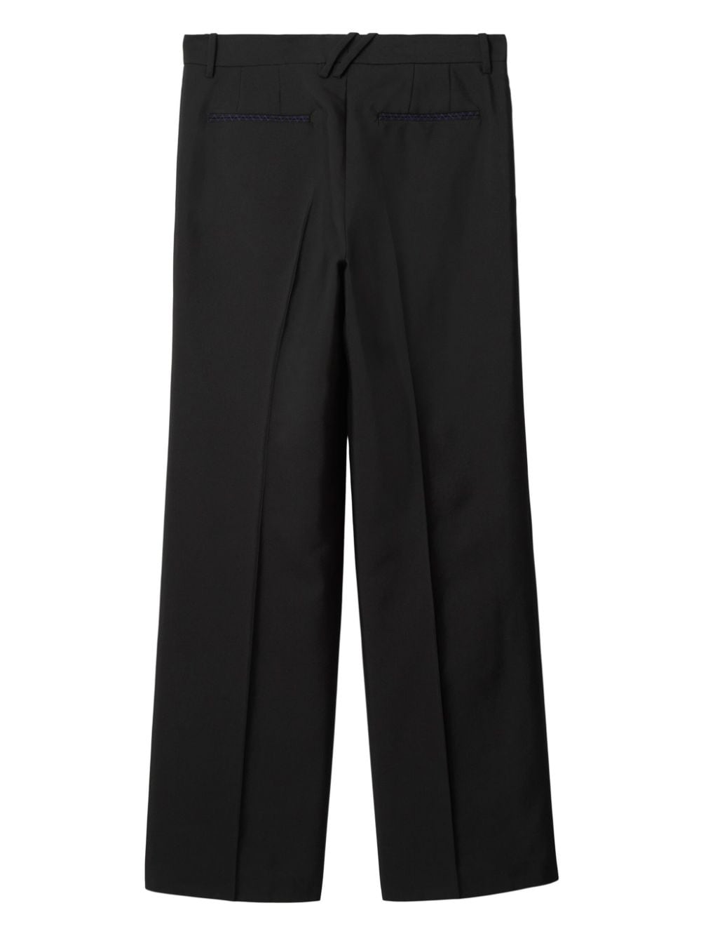 Wool and silk blend trousers