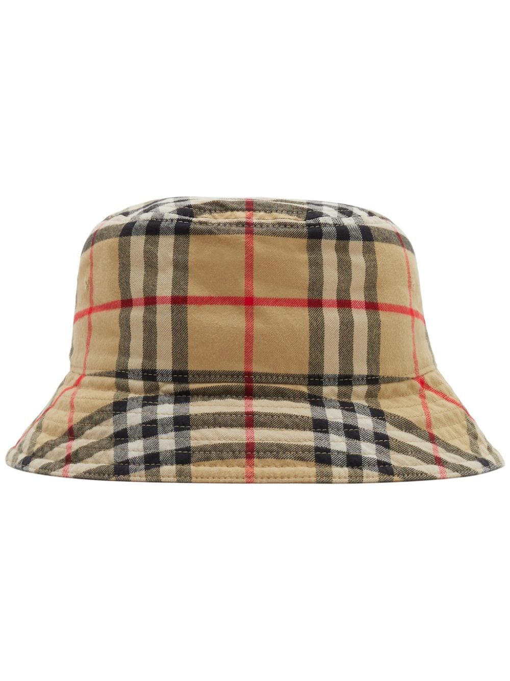 Check motif bucket hat