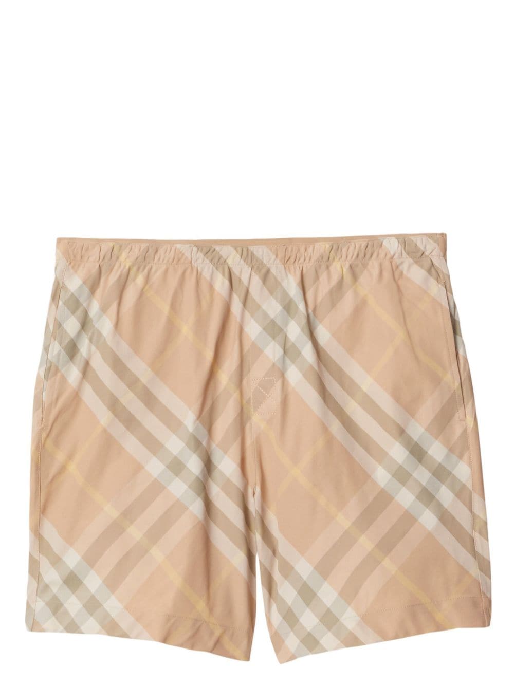 Check motif swim shorts