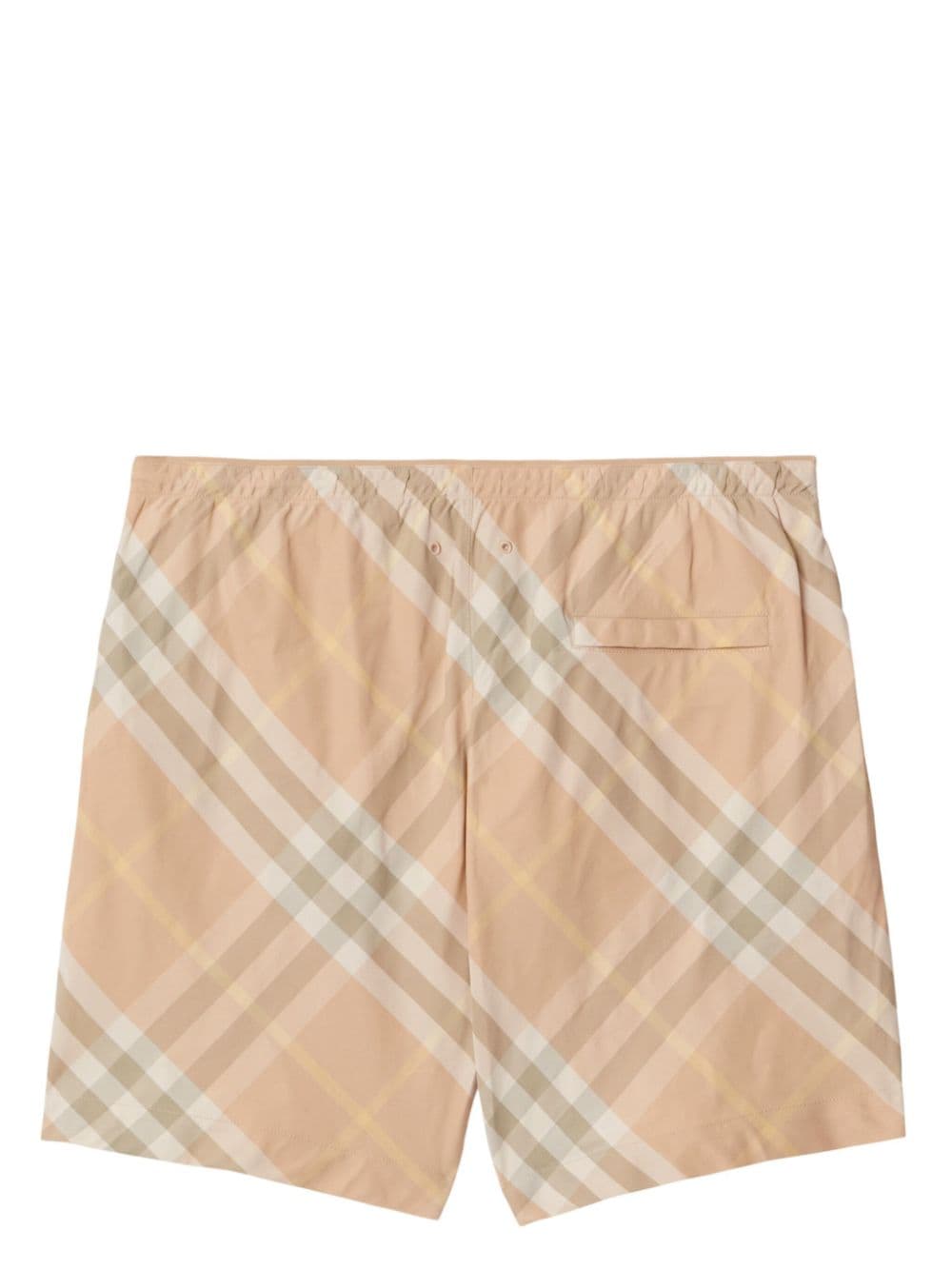 Check motif swim shorts