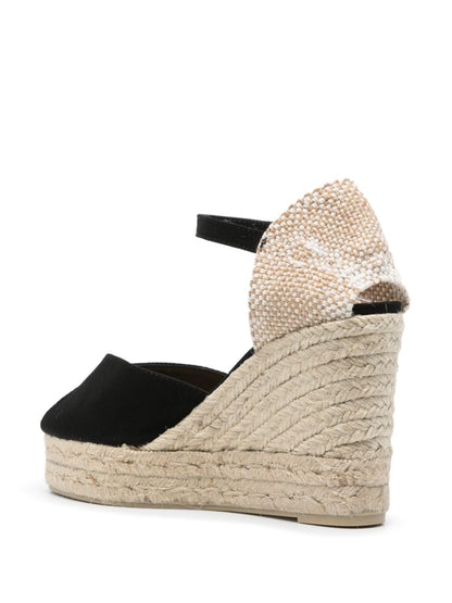 Bianca raffia wedge espadrilles