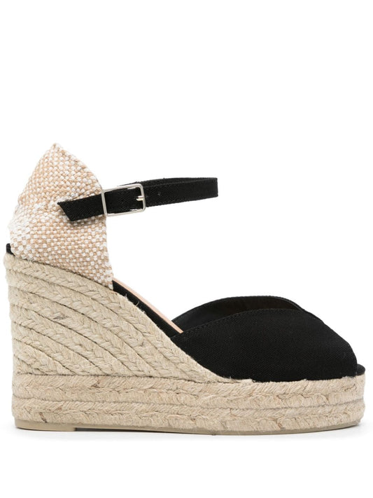 Bianca raffia wedge espadrilles